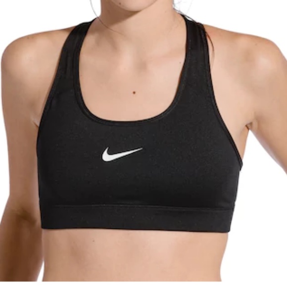 black racerback sports bra